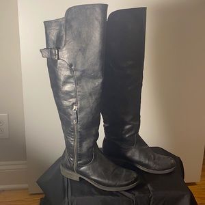 High-Knee Black Boots